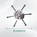 Heavy-Duty Steel Wire Trimmer Head for Cordless Weed Trimmers