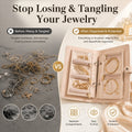 Travel Jewelry Organizer Notebook – Portable Jewelry Storage Case for Rings, Earrings & Necklaces
