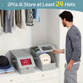 Stackable Cardboard Hat Storage Box Household Wardrobe Cap Organizer