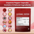 Cayenne Pepper Softgels – 12-in-1 Daily Wellness Supplement with Vitamins D3, K2 & E, Hawthorn, Beetroot & Turmeric | 240 Count