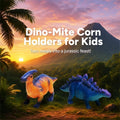 Dinosaur Corn Cob Holders with Stainless Steel Prongs