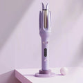 Auto Curling Iron, Ceramic Tourmaline Rotating Curler, 4 Temps, Anti-Scald