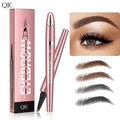 New Waterproof Micro-Fork Eyebrow Pencil, Long-Lasting Brow Pen for Natural Hair-Like Strokes