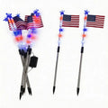 🔥Solar-Powered American Flag Path Lights, 8-pack – Celebrating The 250th Anniversary Of American Independence 🇺🇸✨