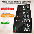 Rechargeable touchscreen wrist blood pressure monitor