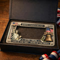 Patriotic Commemorative License Plate Frame for Vehicles