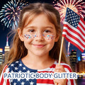 🦅4th of July Glitter Stick✨🔔Red, White & Blue Body & Hair Sparkle