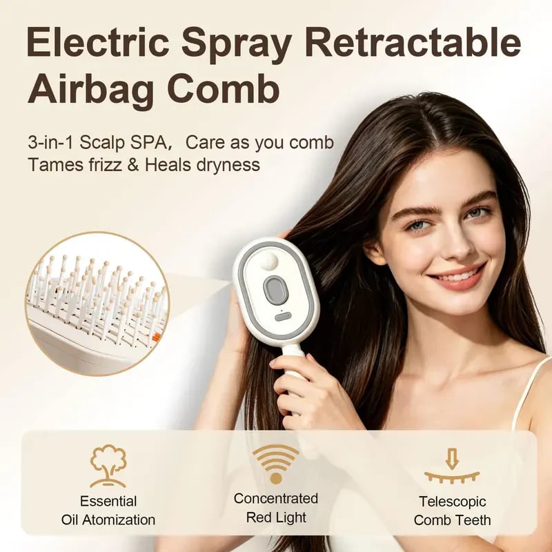 🔥🔥🔥Electric Spray Air Cushion Massage Comb