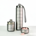 💊Portable Metal Pill Organizer – 7-Day Medicine, Vitamin & Supplement Holder