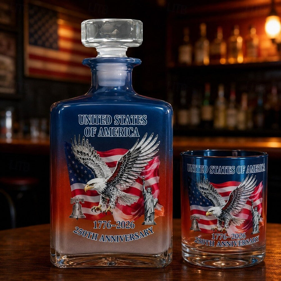 1776‑2026 Patriotic Commemorative Heritage Glass