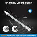 💖1/2-Inch Flexible Socket Extension Set – 35cm Bendable Ratchet Wrench Extenders for Tight Spaces