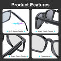 🕶️Wearable AI Translator & Voice Recorder – Multilingual Communication Assistant with Hands-Free Calls & Music Playback