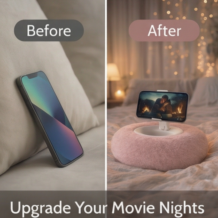 Fluffy Cinema – Cozy Holder for Phones & Tablets