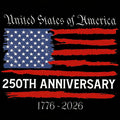 Celebrate 250 Years of Freedom – USA Patriotic Car Decal 1776–2026