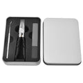 Black Anti-Slip Grip Gear Lock Nail Clipper with Ultra-Sharp Tips for Precise Access to Nail Grooves