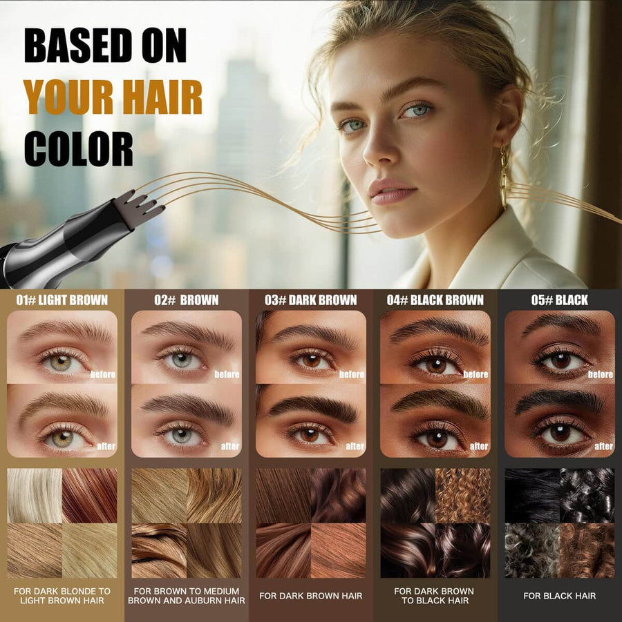 Black Gold 4-Tip Eyebrow Pen