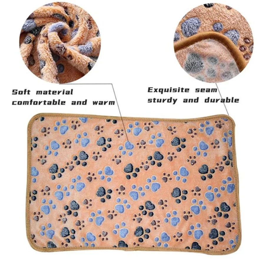Cozy Cartoon Pet Blanket