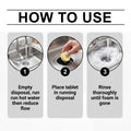 🍋Lemon-Scented Garbage Disposal Cleaning Tablets – Deep Clean & Freshen Drains (12 Pack)