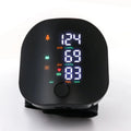 Rechargeable touchscreen wrist blood pressure monitor
