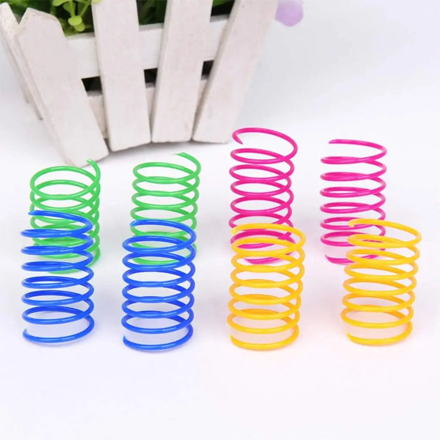 Colorful Cat Play Springs