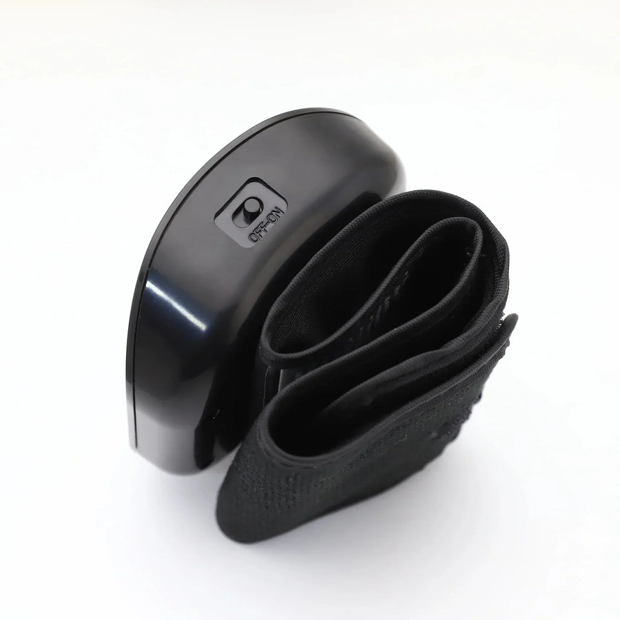Rechargeable touchscreen wrist blood pressure monitor