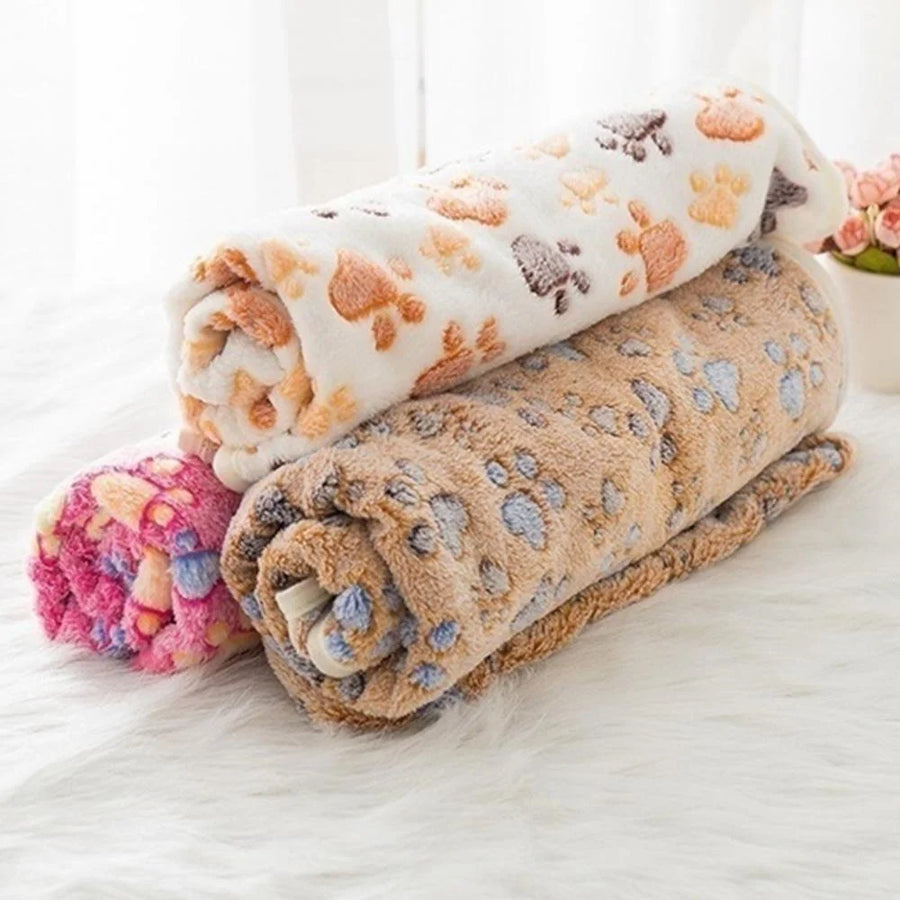 Cozy Cartoon Pet Blanket