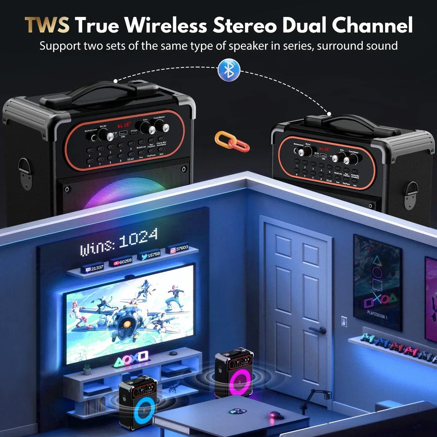 Party-Ready Bluetooth Karaoke Set