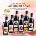 🧴3-in-1 herbal hair coloring comb | Easy hair coloring at home with built-in brush