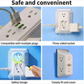 Portable 6-in-1 Wall Socket Extender Fast Charging Power Splitter Adapter