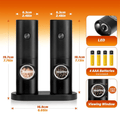 🧂⚡Electric Salt & Pepper Grinder Set – 2 Pack Automatic Spice Mills
