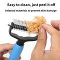 2-in-1 Pet Grooming Rake & Detangling Comb for Shedding Removal