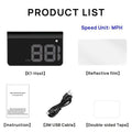 🚗 Head-Up Display Car GPS Digital Speedometer – HUD for Cars, Trucks & Motorcycles