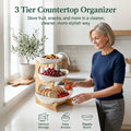 Practical Countertop Organizer for Daily Household Storage