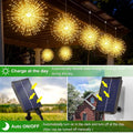 🎆 4-Pack Solar Fireworks Lights — 480 LEDs IP65 Waterproof Outdoor Garden Lights 💦