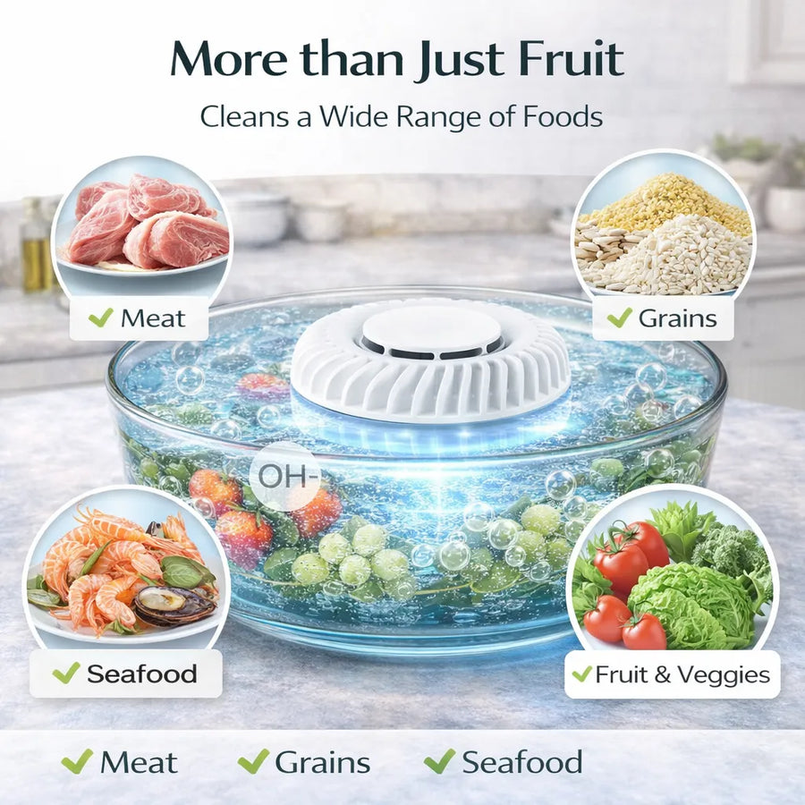 🥬 Fruit & Vegetable Washer – Removes Pesticides & Bacteria, No Chemicals Needed