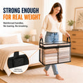 2‑Pack Heavy‑Duty Clear Plastic Storage Box with Hinged Lid