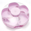 Hot Sale🍿✨ Divided Spin & Snack Serving Tray – 5-Compartment Rotating Party Platter
