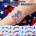 USA 250th Anniversary Flag Bracelet