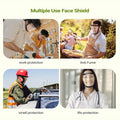 Transparent Adjustable Full-Face Shield | Durable Safety Visor, Heat & Impact Resistant for Work, Kitchen & Outdoor