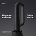 Portable Automatic Folding Umbrella, Windproof Waterproof with Loop Buckle