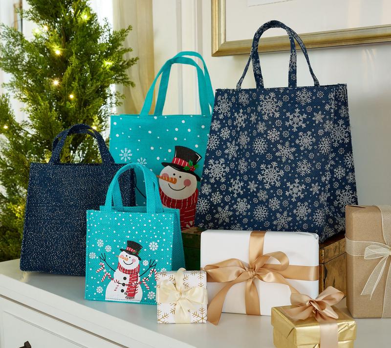 Snowella™ 12-Pack Reusable Gift Totes