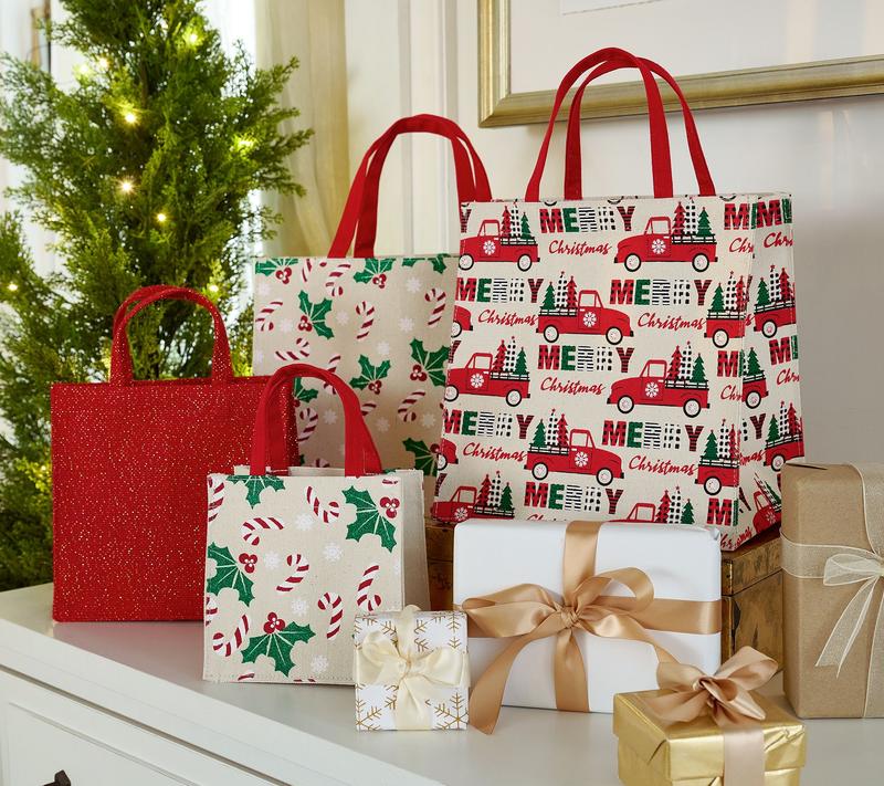 Snowella™ 12-Pack Reusable Gift Totes