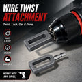 Drill‑Mounted Steel Wire Twisting Tool with Auto Trimming Function