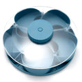 Hot Sale🍿✨ Divided Spin & Snack Serving Tray – 5-Compartment Rotating Party Platter