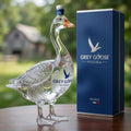 3D Sculpted Goose Glass Decanter – Luxury Collectible Display Bottle