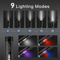🔦Pocket Rechargeable EDC Flashlight:  Mini Keychain Light with Fire Starter & Window Breaker
