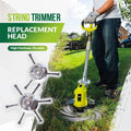 Heavy-Duty Steel Wire Trimmer Head for Cordless Weed Trimmers