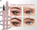 Waterproof Micro-Fork Eyebrow Pencil, Long-Lasting Brow Pen for Natural Hair-Like Strokes
