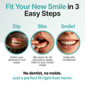 ORVYLA DENTURES-Boil-and-Bite Functional Denture, Self-fit at Home, Fully Adjustable for Narrow or Wide Arches, Long or Short-term Solution, Eat, Drink and Smile Confidently