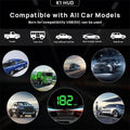 🚗 Head-Up Display Car GPS Digital Speedometer – HUD for Cars, Trucks & Motorcycles